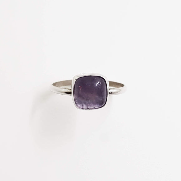 Amethyst & Sterling Stacking Ring