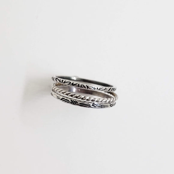 Sterling Silver Stacking Rings-Set of 3