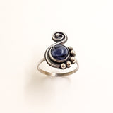 Sodalite and Sterling Silver Statement Ring