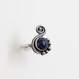 Sodalite and Sterling Silver Statement Ring