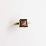 Tiger's Eye & Brass Stacking Ring