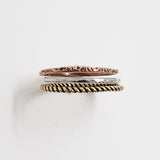 Mixed Metal Stacking Rings-Set of 3