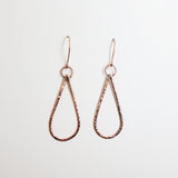 Copper Teardrop Earrings