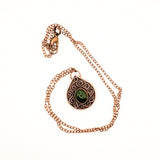 Copper & Jade Twisting Vines Necklace