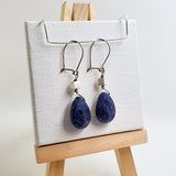 Sterling Silver Sodalite Drop Earrings